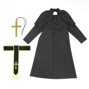 Deluxe <span class=keywords><strong>padrino</strong></span> prete Costume medievale per ragazzi festa di Halloween vestito Cosplay per bambini - Product Image 6