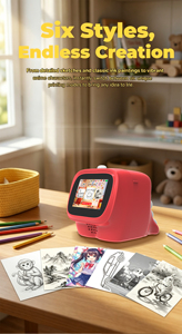 Regalos de Cumpleaños para Estudiantes y Adolescentes, Mini Impresora Portátil con Generación de Voz por IA y Pantalla HD de <span class=keywords><strong>2</strong></span>.4 Pulgadas, Impresora de Fotos Instantánea - Product Image 2