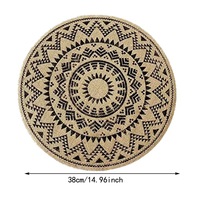 Napperons de table ronds en toile de jute naturelle napperons bohèmes avec glands pour manger pour une décoration de table élégante