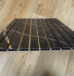 Panneaux rainurés en PVC Golden Line, ignifuges, décoratifs pour murs intérieurs, <span class=keywords><strong>grille</strong></span> de plafond - Product Image 4