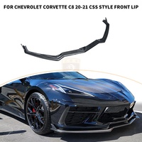 Pour Chevrolet Corvette C8, séparateur de pare-chocs avant en fibre de carbone de style OEM, modèles 2020-2024, kits aérodynamiques pour voitures