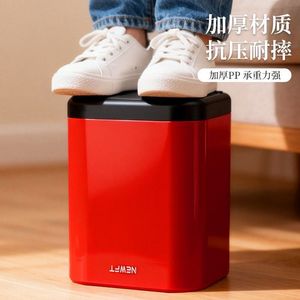 Newpt <b>Square</b> Trash Can Lidless Open Top For Home Bedroom Bathroom Waste <b>Bin</b> - Product Image 2