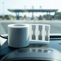 Étiquette RFID UHF personnalisée pour pare-brise de voiture, lecture longue portée, suivi des véhicules, autocollants RFID UHF pour pare-brise