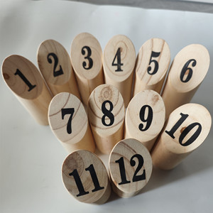 Juego al aire libre juego de césped Número de madera kubb juego <span class=keywords><strong>vikingo</strong></span> <span class=keywords><strong>ajedrez</strong></span> - Product Image 2