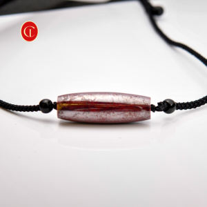 Kalung Liontin Kristal Batu Cinnabar Merah Alami - Batu Penyembuhan Mentah untuk Perlindungan Amulet - Product Image 1