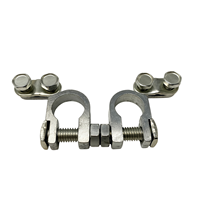 Autobatterie-Anschlussklemmen, Silberne Batteriekabelklemmen für Auto und LKW, 1 Paar Batteriepol-Anschlüsse