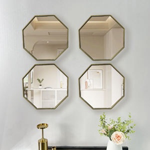 Espejo de Pared Octagonal Retro Americano de 60 cm, Decoración del Hogar, Decoración para Colgar en la Pared, Marco de Lujo, Decoración para Colgar en la Pared de la Sala de Estar - Product Image 4