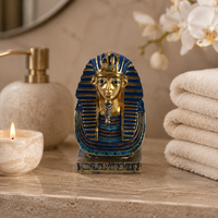 Buste de pharaon égyptien en résine, pour étagère, bureau, musée, Halloween, Jour des Cadeaux