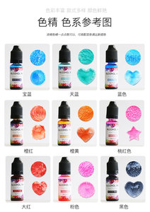 Osbang ad alta concentrazione 30 colori 10ml ciascuno per resina epossidica arti mestieri coloranti 3D alcol inchiostro colore pigmento coloranti - Product Image 3