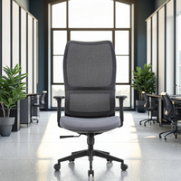 Chaise de bureau ergonomique moderne en maille avec broderie personnalisée, hauteur de siège réglable, design pivotant pour l'étude et les jeux