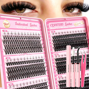 Kit de Clusters de Cils Volume DIY Faits Main - Livre de Cils DIY Grande Capacité Personnalisé en Gros 30D 40D 50D Faux Cils en Vison en Éventail Vente en Gros - Product Image 1