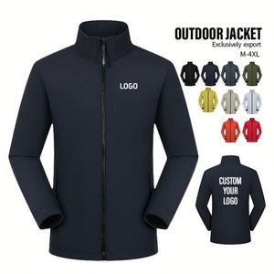 Factory Support Custom Winter Windproof Fleece <b>Zip</b> <b>up</b> <b>Jacket</b> Sports Outdoor Warm Unisex Women Men Windbreaker <b>Jacket</b> - Product Image 1