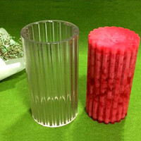 Moule à bougie en acrylique, forme cylindrique en polycarbonate, moules à bougie pour la fabrication de bougies
