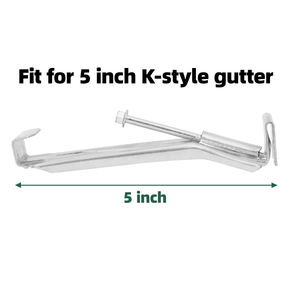 Aksesoris konstruksi aluminium mulus 5 inci selokan tersembunyi Hanger <span class=keywords><strong>bracket</strong></span> untuk hujan selokan - Product Image 2