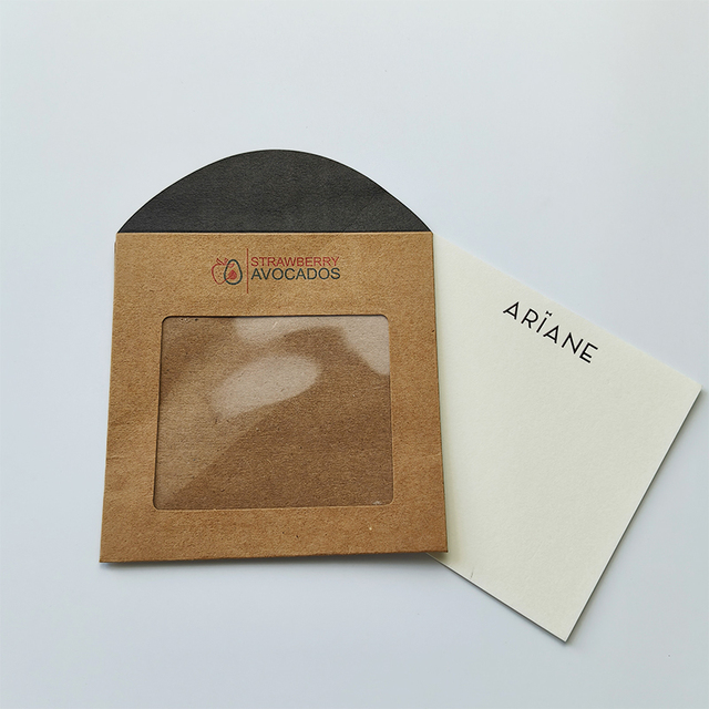 Premium Custom Eco-Friendly Kraft Paper Transparent Window Envelopes for Secure Document Presentation Paper Paperboard Printing