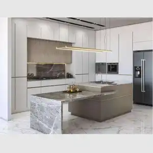 YAMAN Cheap Mdf White Lacquer Kitchen Cabinets Price For Sale