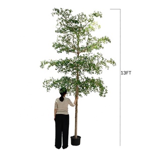 OH ARTS Albero di Ulivo Artificiale Grande Personalizzato in Seta Nera Finta Shady Lady da 9' per Interni, Decorazioni per la Casa, Vendita all'Ingrosso - Product Image 4