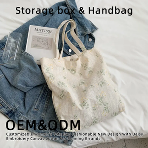 <span class=keywords><strong>Sac</strong></span> fourre-tout personnalisable pour <span class=keywords><strong>femme</strong></span> – Nouveau design tendance, durable, en toile à ouverture facile, idéal pour les courses estivales - Product Image 4