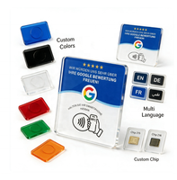 Autocollant de table de restaurant personnalisé, résistant aux rayures, NFC RFID, étanche, compatible Google Review, pour restaurants