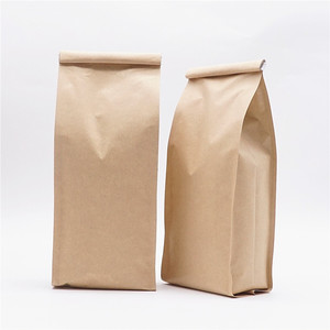 kraft reaealable paper seal bags coffee bean pouch 250g package sachet packaging bag