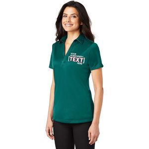 Camisas Bordadas Personalizadas, Polo de Mujer en Tela de Malla de Poliéster, Bordado Personalizable, Corte Regular - Product Image 1