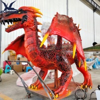 Park Attraction Statue de Dragon mécanique grandeur nature Dragon Animatronic réaliste à vendre