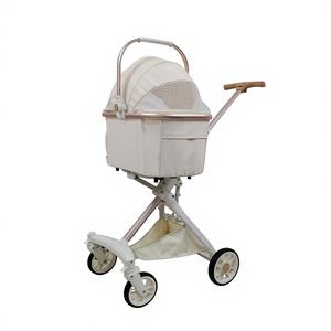 Mamago 701 Carrello Pieghevole a 4 Ruote in Lega di Alluminio per Cani e Gatti - Leggero, Pieghevole con Una Mano, Capacità 15kg, Approvato per Viaggi Aerei - Product Image 1