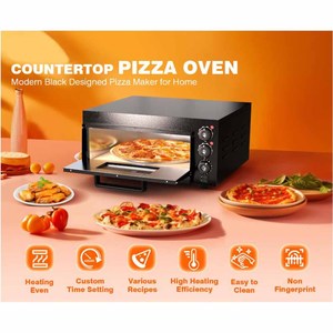 <span class=keywords><strong>Four</strong></span> à pizza électrique de comptoir XEOLEO commercial de 16 pouces / Utilisation domestique, un niveau, un plateau, <span class=keywords><strong>mini</strong></span> <span class=keywords><strong>four</strong></span> à pizza de table - Product Image 4