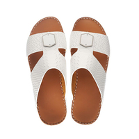 SHIKOL caoutchouc en relief effet serpent sandales arabes pour hommes fabriqués à la main léger 2025 été Mules hommes en cuir véritable pantoufles