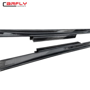 Estilo ZELE para Nissan GTR R35 Extensiones de faldas laterales de fibra de carbono completas Fit 2008-2024 - Product Image 2