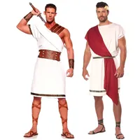 Halloween Couple homme femmes grec ancien mythe Costume romain égyptien guerrier gladiateur carnaval fantaisie robe de soirée Cosplay tenue