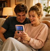 Console de jeu portable Macaron, rétro, mini, 500 jeux classiques, lecteur vidéo portable, système d'exploitation à 8 chiffres, RPG, jeux de rôle, enfants, étudiants