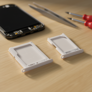 Vassoio porta SIM e scheda SD bianco di ricambio per Samsung Galaxy A3 2015 per cellulare - Product Image 3