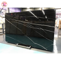 Carreaux et Marbres Nero Marquina Noirs Italiens, Marbre Noir Veiné Royal, Dalles de Pierre "LOVE Home" en Dolomite Polie pour Revêtements de Sol Intérieurs