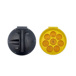 Luz de Advertencia LED Solar con Forma de Girasol, Baliza Intermitente Amarilla <span class=keywords><strong>para</strong></span> Seguridad Vial en Parques y Jardines - Product Image 5