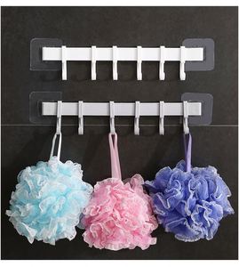 Ganci appendiabiti da parete in PP per cucina e bagno, resistenti, con adesivo, per appendere vestiti, asciugamani e oggetti vari. - Product Image 4