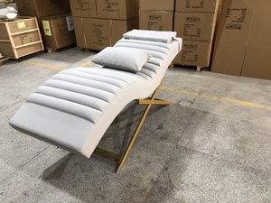 Leadir Moderna Cama para Pestañas con Base de Acero Inoxidable Ajustable, Color de Cabezal Personalizable, Cuero PU, para Salón de Belleza, Peluquería y Dormitorio - Product Image 4
