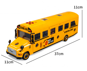 Montaje DIY 3D bloques de construcción acústica óptica inercia autobús escolar fricción coche de juguete niños música ligera tamaño grande coche eléctrico Juguetes - Product Image 6