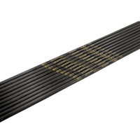Flèches d'entraînement en carbone, flèches noires, 6,2 mm, flèches en carbone pur pour le tir