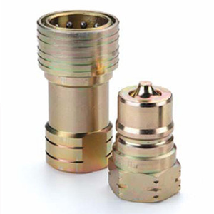 Raccord rapide hydraulique bidirectionnel Feidekes Gromelle série H15000 en acier au carbone avec filetage impérial - Product Image 1
