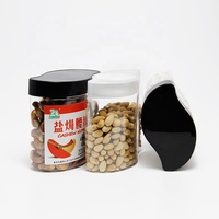 S-type transparante voedselblik, gepersonaliseerde PET-plastic pot met makkelijk te openen draaidop, voedselveilig.