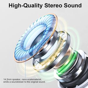 High Performance and Low Price In-Ear LED <b>Wireless</b> Earbuds with 4 <b>Microphones</b> ANC & ENC 28dB/40dB Deep Noise Cancellation - Product Image 3