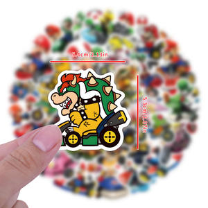 60 autocollants graffiti Marioed Kart neufs, autocollants imperméables DIY pour voiture, étui de téléphone, journal - Product Image 3