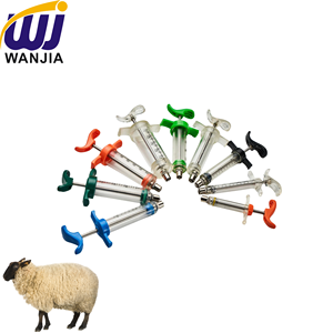 Jeringa Veterinaria WANJIA de 20 ml, Inyector Ajustable de Plástico TPX y Acero para Uso en Ganado y Animales de Granja - Product Image 1
