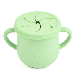 Food Grade Silicone Toddler Training <b>Cups</b> 7.2*7.5cm Eco-friendly BPA-Free Snack <b>Sippy</b> <b>Cup</b> Free Gel <b>Straw</b> Lid 0-12 Months - Product Image 4