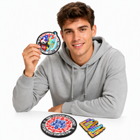Écusson en PVC Caoutchouc Robuste Personnalisé, Imperméable, en Vinyle Souple, avec Dos Thermocollant, Sans Nickel, pour Vêtements de Travail et Manteaux