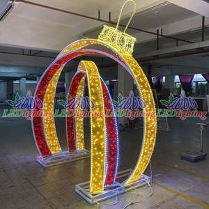 Scenic Park Square Corridor LED Motivo Luz Exterior Impermeable Forma Redonda Arco para Navidad y Halloween Decoración de la boda - Product Image 3