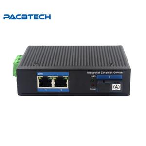 10/100m תעשייתי 2 יציאה rj45 poe כדי ממיר מדיה סיבים עבור מצלמת IP חיצונית באמצעות מעקה din להתקין - Product Image 1