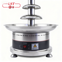 2025 LST professionnel 4 niveaux en acier inoxydable ménage électrique table chocolat fontaine cascade distributeur chaud Machine