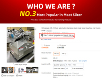 Trancheuse à Viande Entièrement Automatique en Acier Inoxydable HR-12 pour Viande Congelée (Vente en Gros)